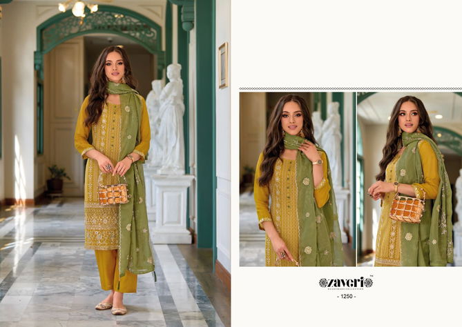 Zaveri Hasrat Wedding Wear Readymade Suits Catalog